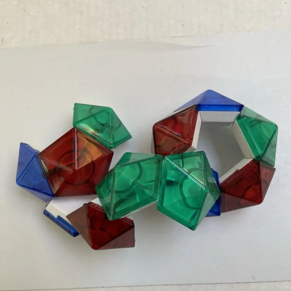 Mind Jewel Cube Twist Puzzle Toy Multicolor Retro Complete Set